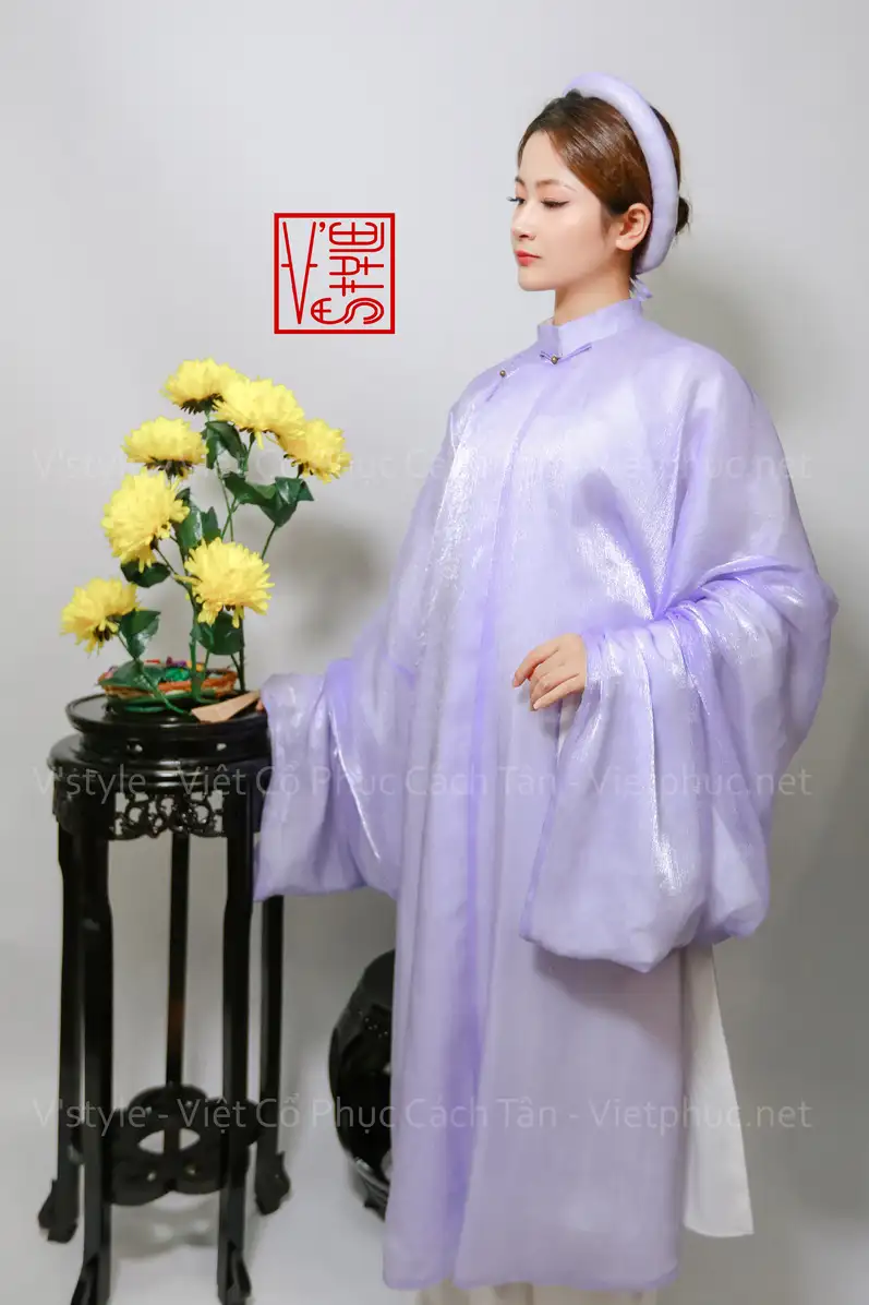 A2: Xước Kim Tím Nhạt Lót Trắng