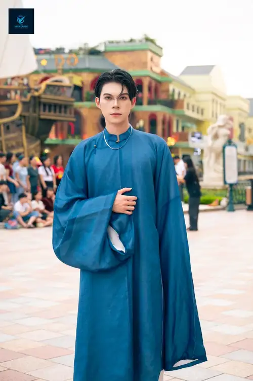 A30: Tơ Hoa Cúc Xanh Than Lót Trắng Bigsize