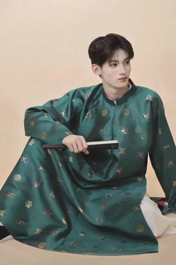 GC7: Dệt Bát Bửu Xanh Cổ Vịt 25x1 (Cổ Size 27)