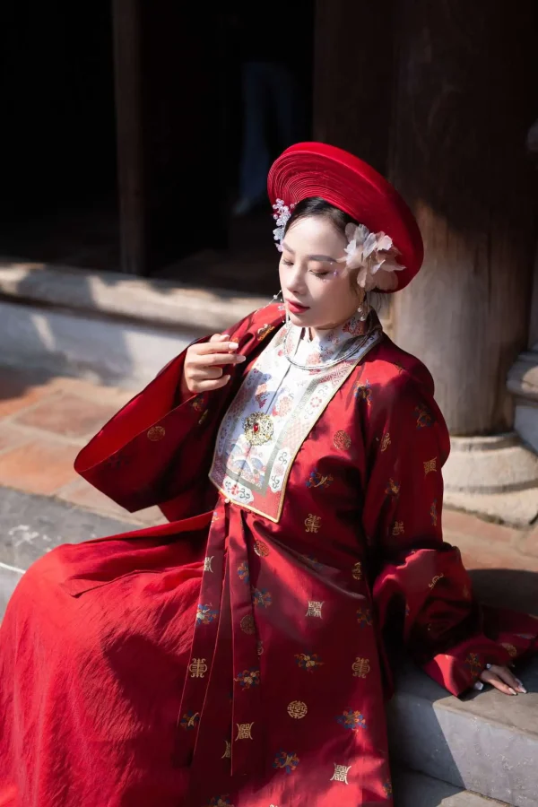 NB9A: Nhật Bình Dệt Bát Bửu Đỏ Bigsize Sz30