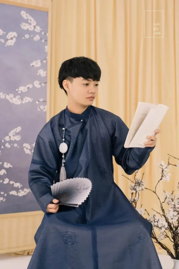 B1: Sa Hàn Xanh Than Lót Trắng 27