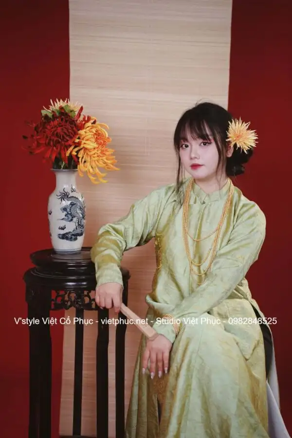 B12: Lụa Sắc Xuân Màu Xanh Cốm