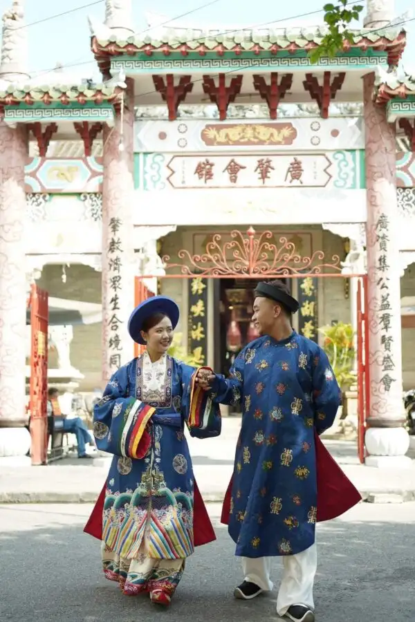 GC2: Gấm In Hoa Văn Xanh Đậm