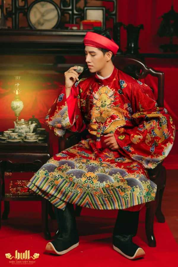 GT11: Gấm In Mãng Lan đỏ bã trầu