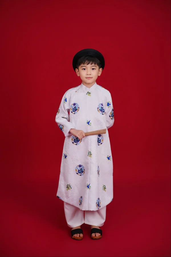 GCE4: Gấm in Trắng Tinh ổ tròn